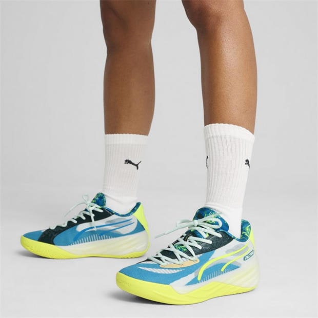 Tropical Blue - Puma - Men's All-Pro Nitro Hoops Dream Basketball Trainers