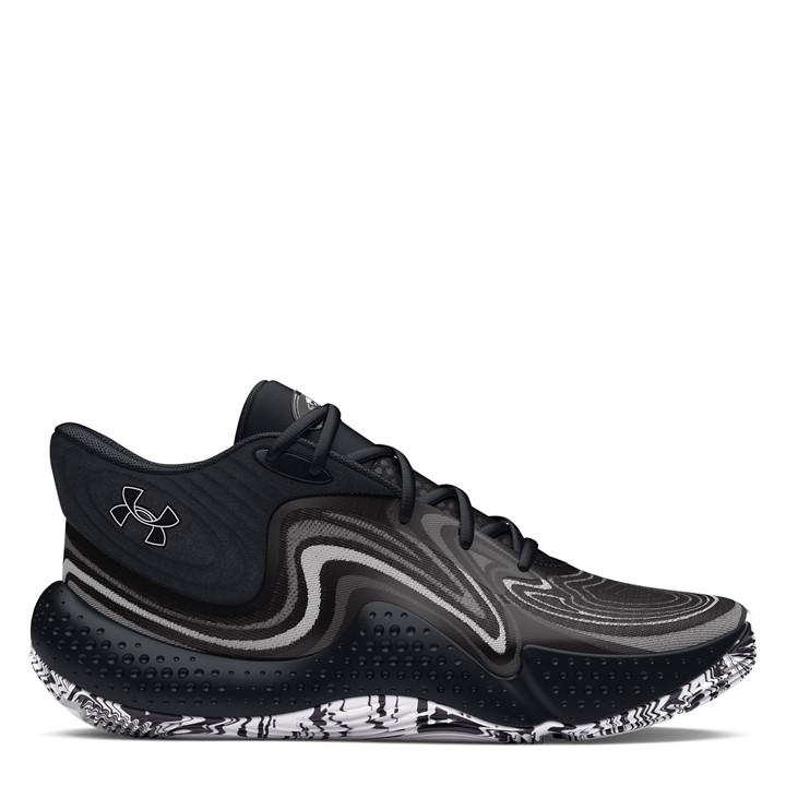 Under Armour  Black Spawn Mid Basketball Trainers in Size 9, Sports Direct