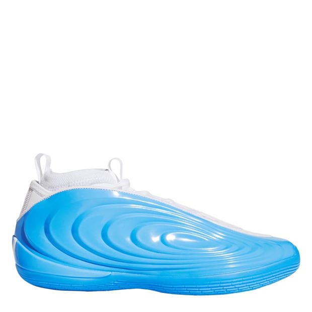 Auqa/White - adidas - Men's Basketball Trainers