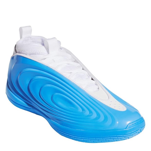 Auqa/White - adidas - Men's Basketball Trainers