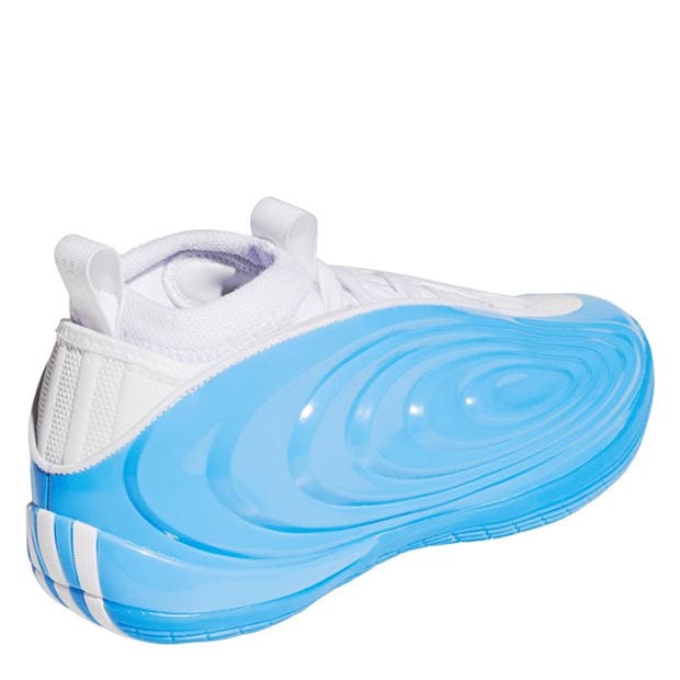 Auqa/White - adidas - Men's Basketball Trainers