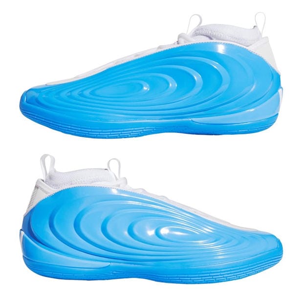 Auqa/White - adidas - Men's Basketball Trainers