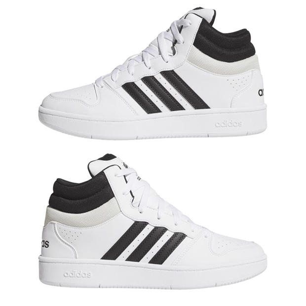 White/ Blk/Grey - adidas - Men's Basketball Trainers