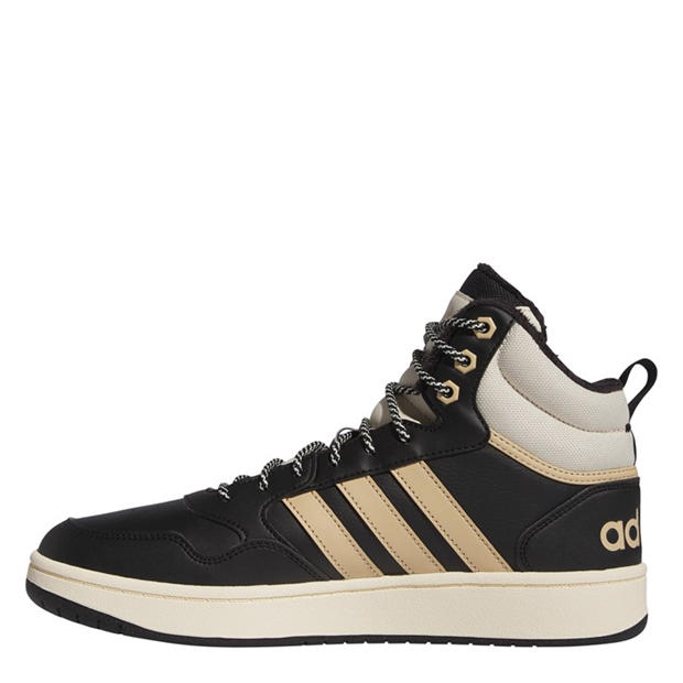 Core Black - adidas - Hoops 3.0 Mid Wtr Basketball Trainers Mens