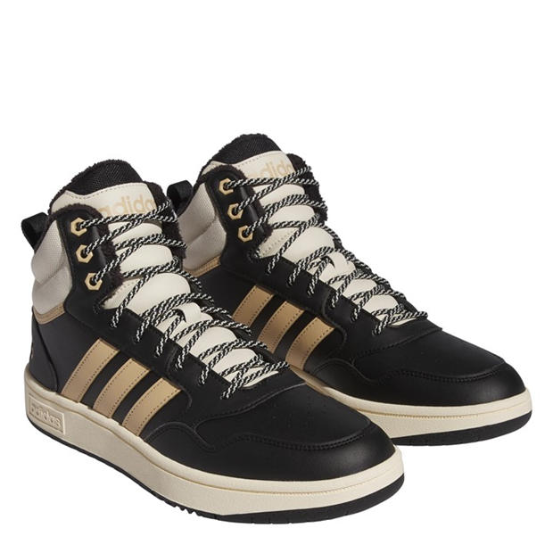 Core Black - adidas - Hoops 3.0 Mid Wtr Basketball Trainers Mens