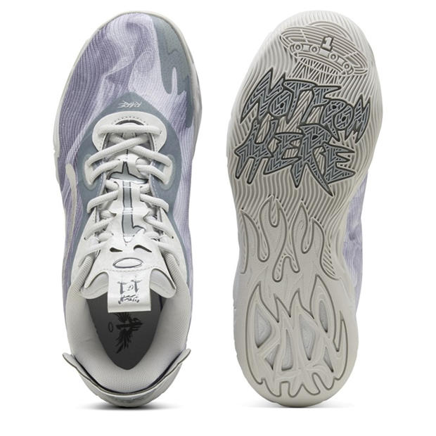 Feather Gray- - Puma - Men's Mb.04 Lo Team Basketball Trainers