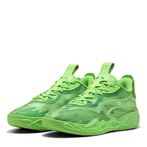 Green Glare-F - Puma - Men's Mb.04 Lo Team Basketball Trainers