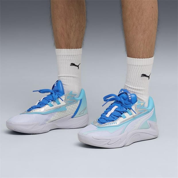 Peaceful Blue - Puma - Men's Scoot Zeros II Crystal Basketball Trainers