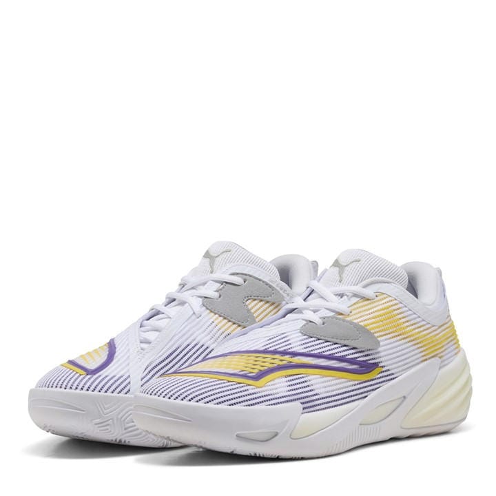 Puma Men's White All-Pro Nitro 2 Basketball Trainers in Size 11, Sports Direct