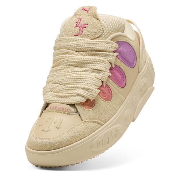 Canvas-Magic - Puma - Men's La France Bright Lights Basketball Trainers