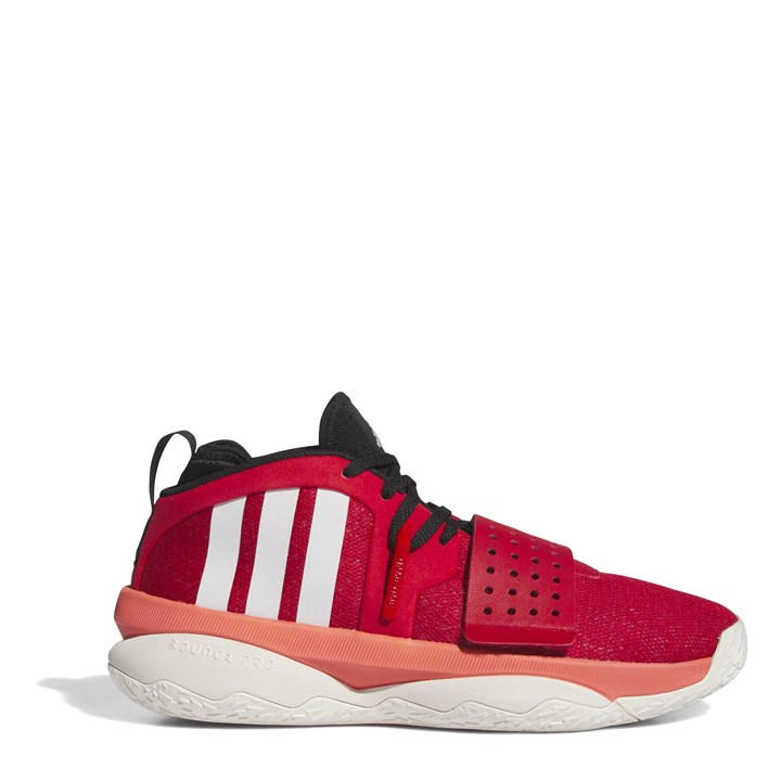 Adidas Men's Red Dame Basketball Trainers in Size 7.5, Sports Direct