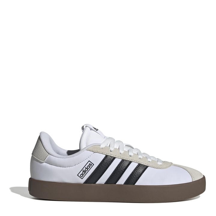 Adidas Men's White Vl Court 3.0 Shoes in Size 9, Sports Direct