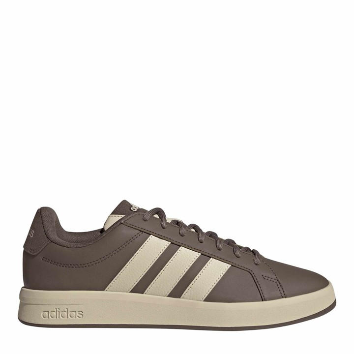 Adidas Men's Brown Grand Court B in Size 4, Sports Direct