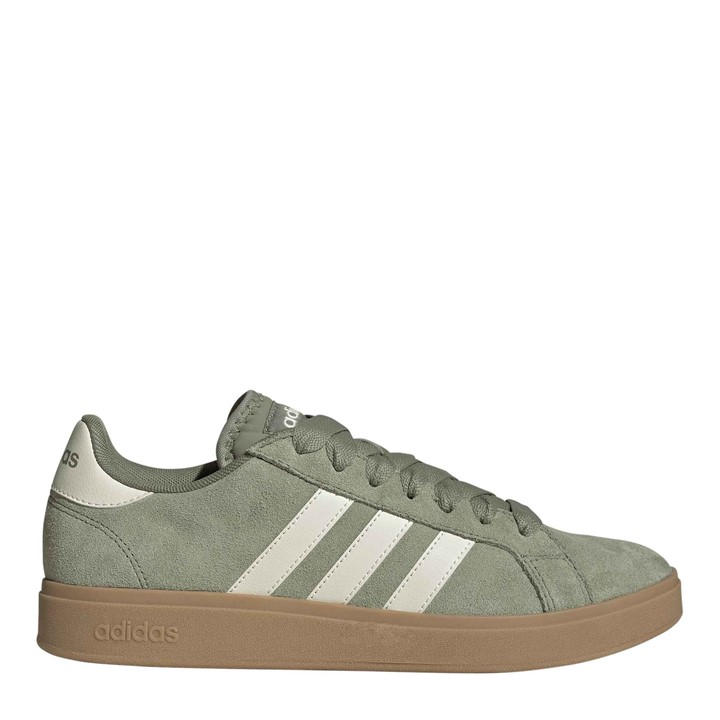 Adidas Men's Green Grand Court Base Trainers in Size 7.5, Sports Direct