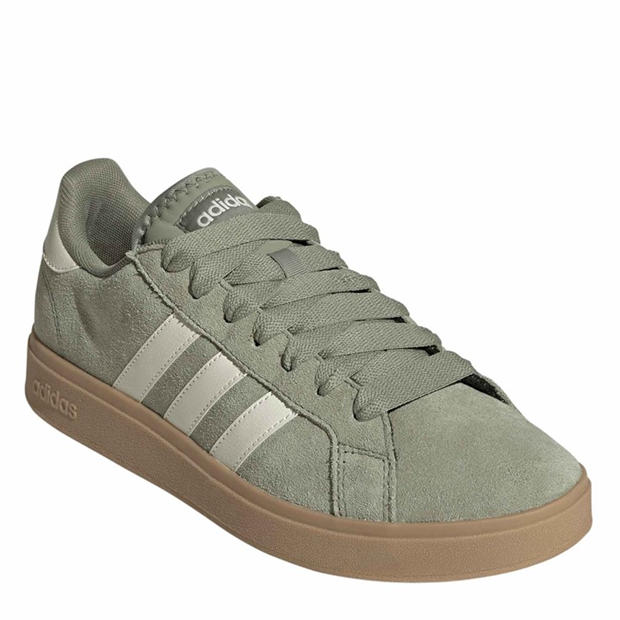 Tent Green/Off - adidas - Men's Grand Court Base Trainers