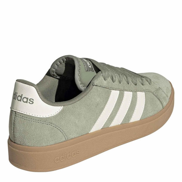 Tent Green/Off - adidas - Men's Grand Court Base Trainers