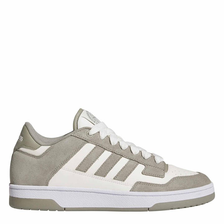 Adidas Men's Grey Rapid Court Low Trainers in Size 9, Sports Direct