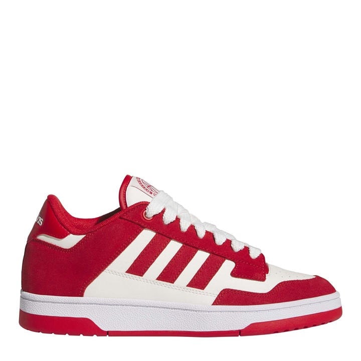 Adidas Men's Red Rapid Court Low Trainers in Size 7, Sports Direct