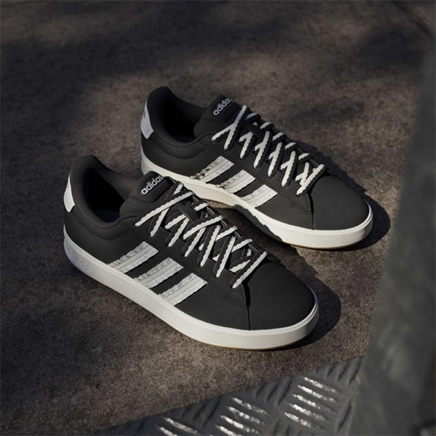 Core Black/Core - adidas - Men's Grand Court 3.0 Trainers