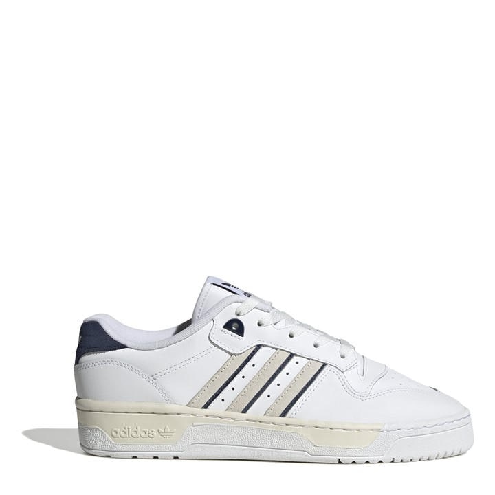 Adidas Originals Men's White Rivalry Court Trainers in Size 6, Sports Direct