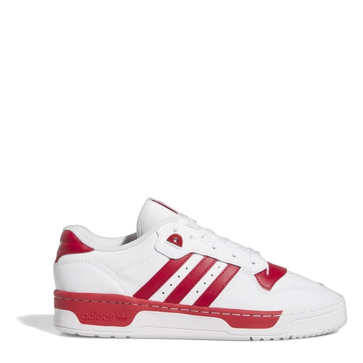 Adidas Originals Men's White Rivalry Court Trainers in Size 6.5, Sports Direct