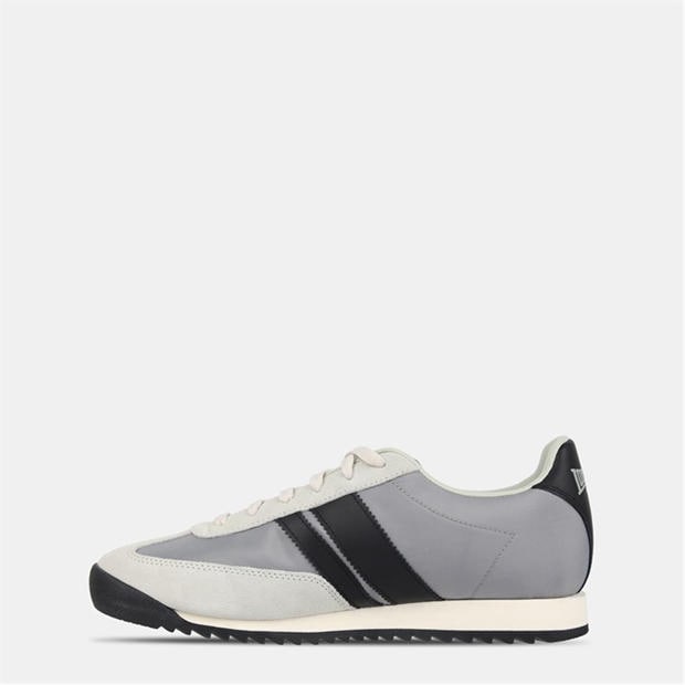 Grey/Black - Lonsdale - Men's Selhurst Suede Court Trainers