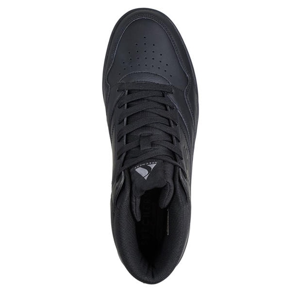 Black/Black - Skechers - Dualeather Overlay High Top Fashion High-Top Trainers Mens