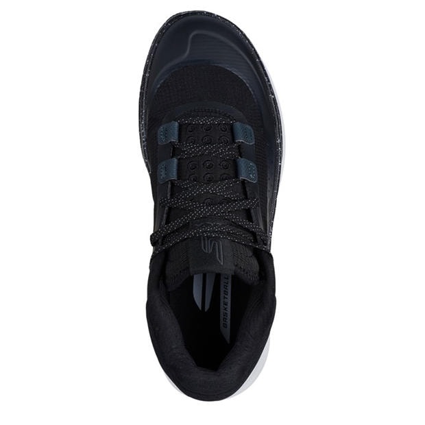Black/White - Skechers - Men's High-Top Trainers