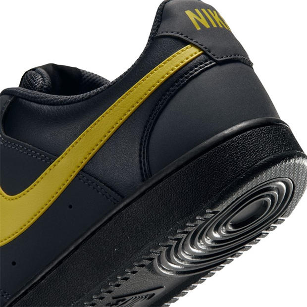 Black/Yellow - Nike - Court Vision Low Trainers Mens