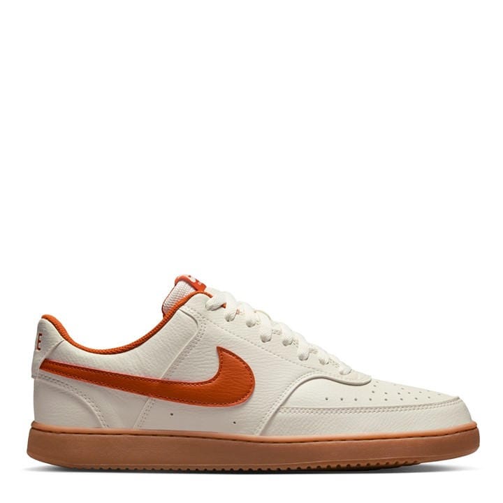 Nike Men's Cream Court Vision Low Trainers in Size 7, Sports Direct