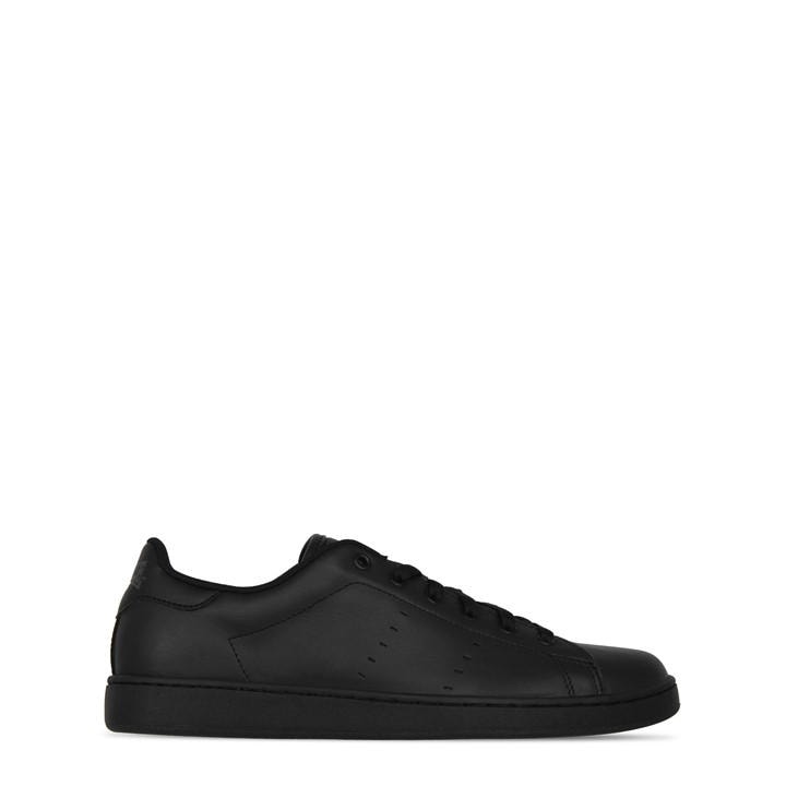 Lonsdale Men's Black Leyton Leather Trainers in Size 7.5, Sports Direct