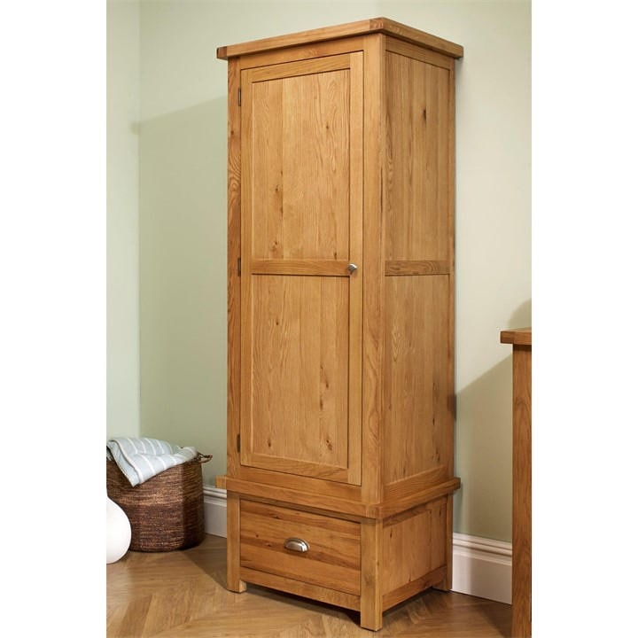 Birlea  Brown Woburn 1 Door 1 Drawer Wardrobe, Sports Direct