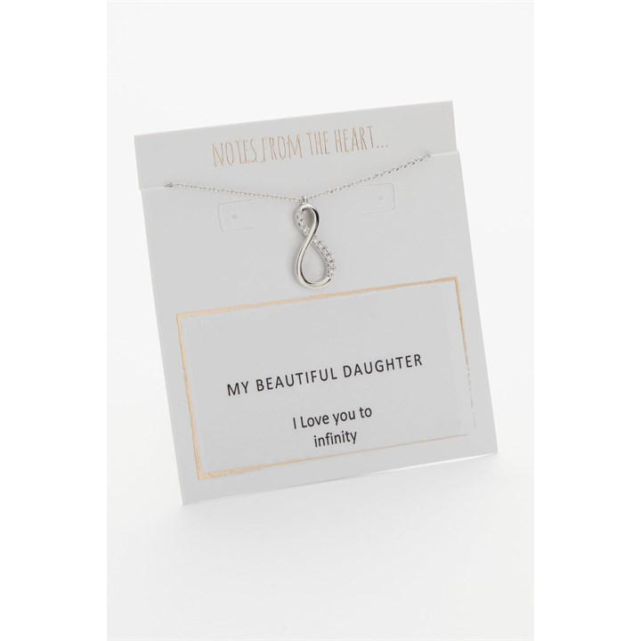 Notes From The Heart Unisex Silver My Beautiful Daughter