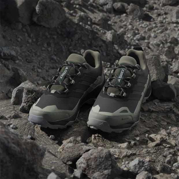 Carbon/Green - adidas - TERREX Skychaser AX5 GORE-TEX Hiking Shoes Mens
