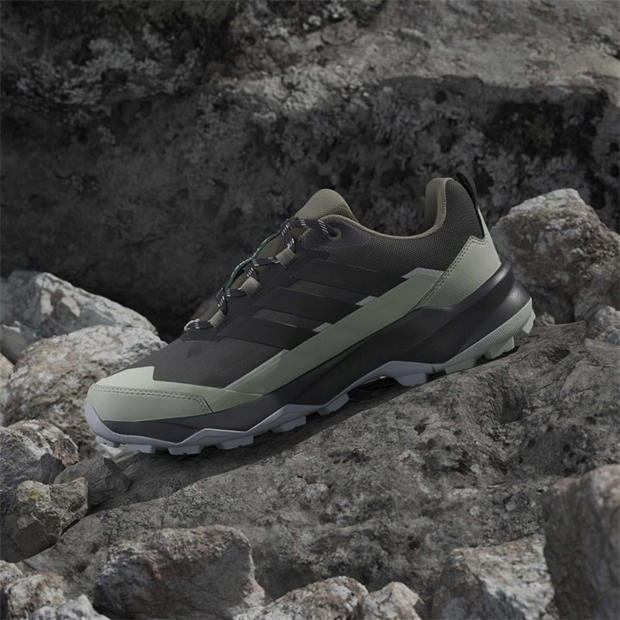 Carbon/Green - adidas - TERREX Skychaser AX5 GORE-TEX Hiking Shoes Mens