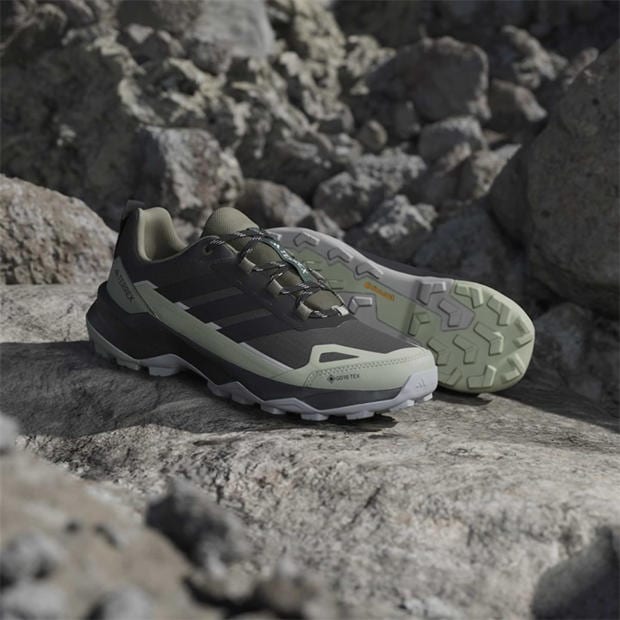 Carbon/Green - adidas - TERREX Skychaser AX5 GORE-TEX Hiking Shoes Mens