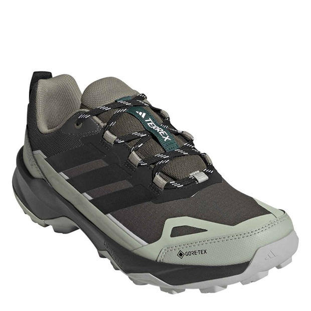 Carbon/Green - adidas - TERREX Skychaser AX5 GORE-TEX Hiking Shoes Mens
