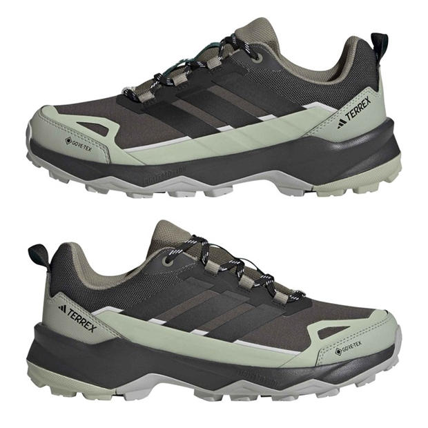 Carbon/Green - adidas - TERREX Skychaser AX5 GORE-TEX Hiking Shoes Mens