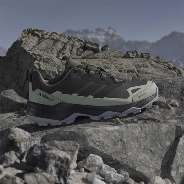 Carbon/Green - adidas - TERREX Skychaser AX5 GORE-TEX Hiking Shoes Mens