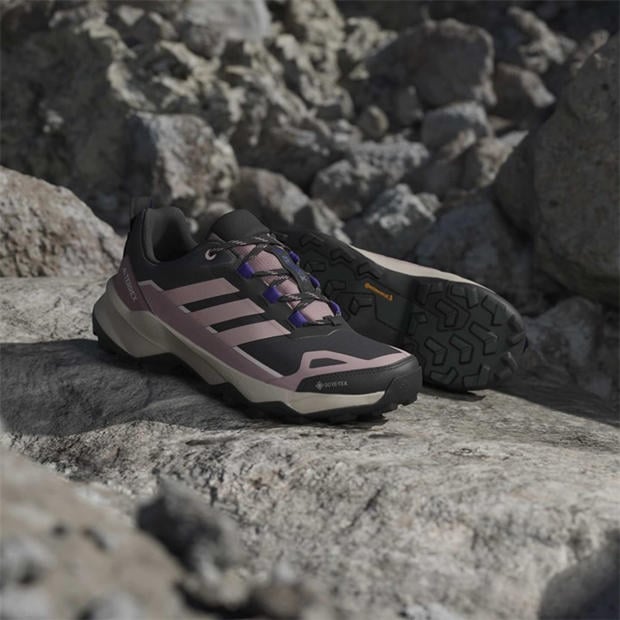 Black/Lilac - adidas - Terrex Skychaser AX5 GORE-TEX Hiking Shoes Womens