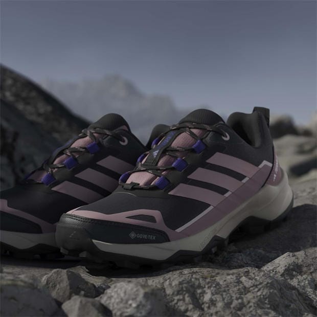 Black/Lilac - adidas - Terrex Skychaser AX5 GORE-TEX Hiking Shoes Womens