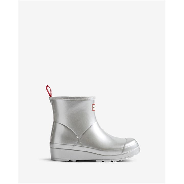 Hunter Women's Silver Play Short Wellington Boots in Size 5, Sports Direct