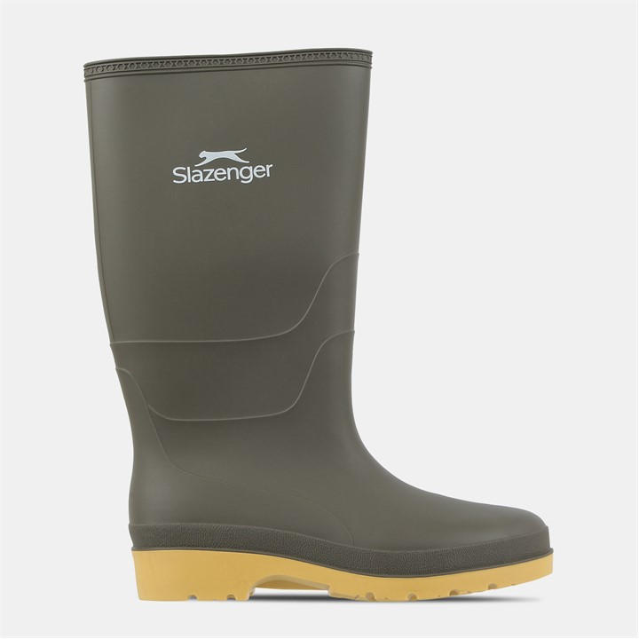 Slazenger Women's Green Solid Patterned Waterproof Wellington Boots - 8 (41) - Image 2