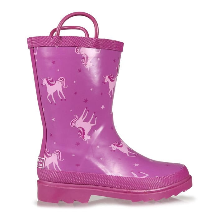 Regatta  Kids Pink Minnow  Cotton Lined Wellington in Size C8, Sports Direct