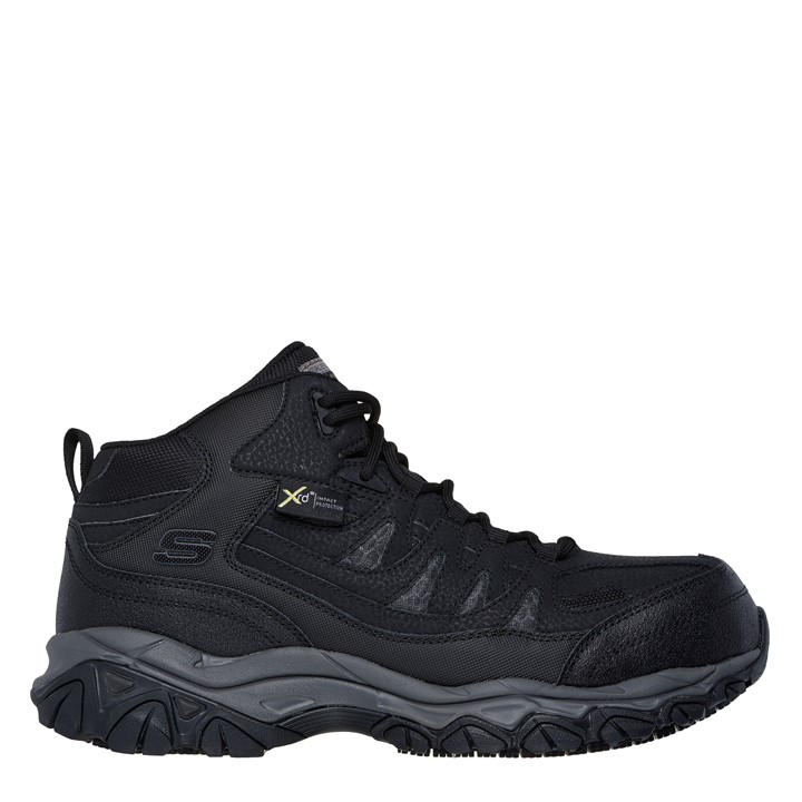 Skechers Men's Black Hiking Waterproof Boots in Size 9, Sports Direct