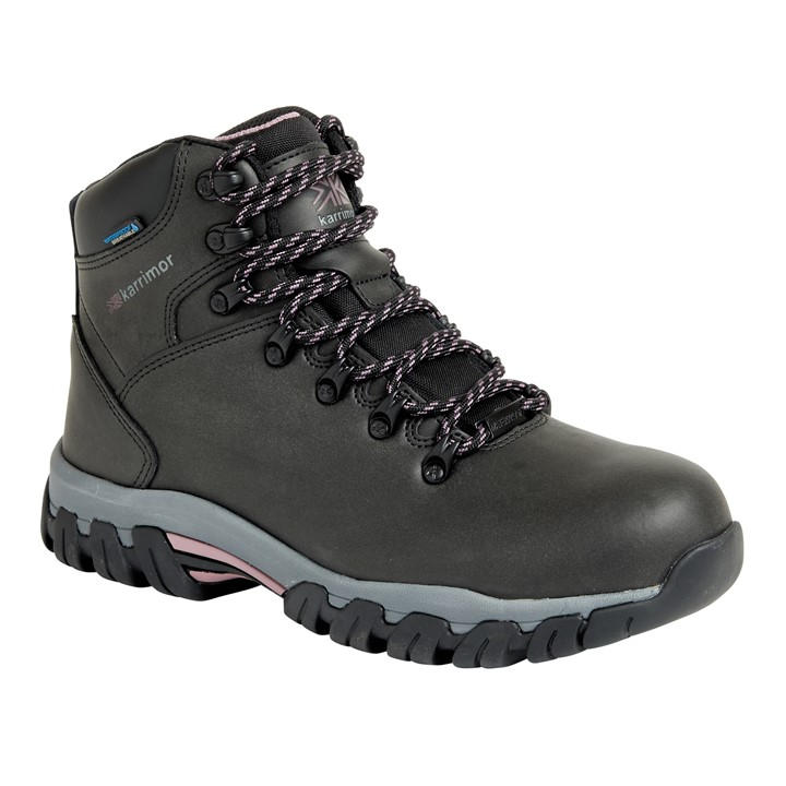Karrimor Women's Black Mendip Waterproof Hiking Boots in Size 7, Sports Direct