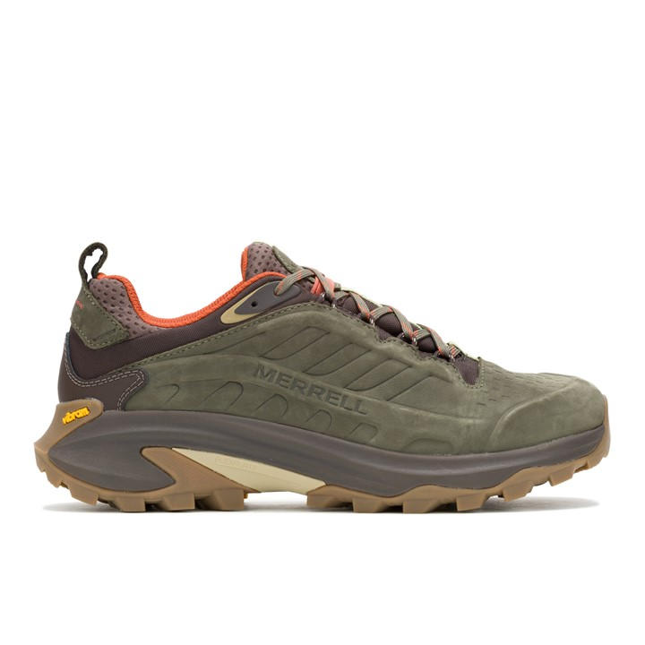 Merrell Men's Green Moab Speed 2 Leather Waterproof Hiking Shoe in Size 9, Sports Direct