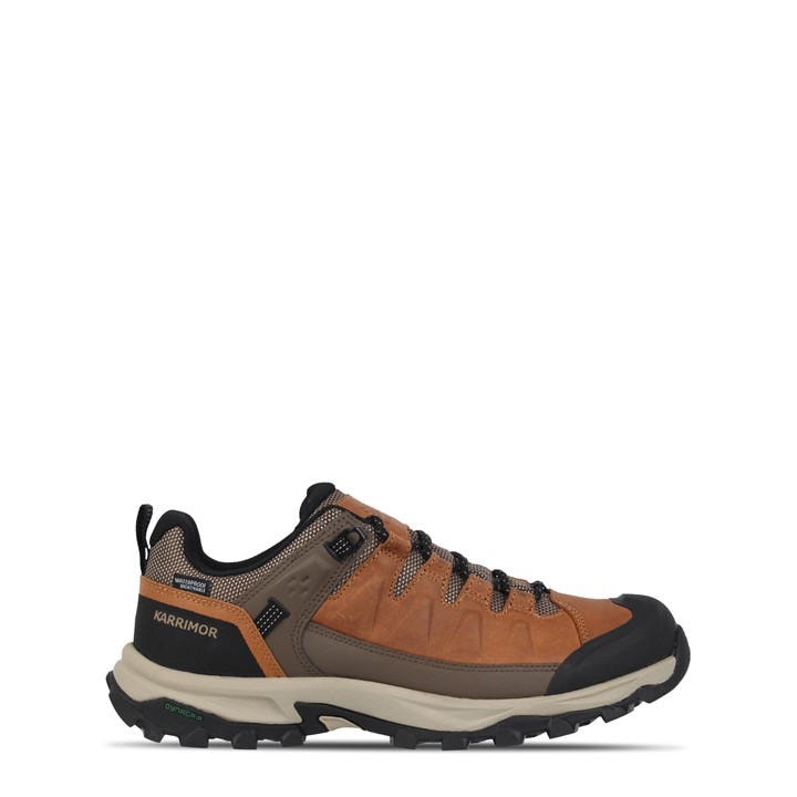 Karrimor Men's Brown Logan Leather Waterproof Walking Shoe in Size 9.5, Sports Direct