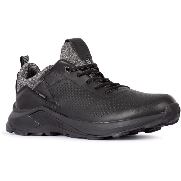 Dlx Men's Black Trespass Cole Waterproof Trekking Shoes in Size 11, Sports Direct