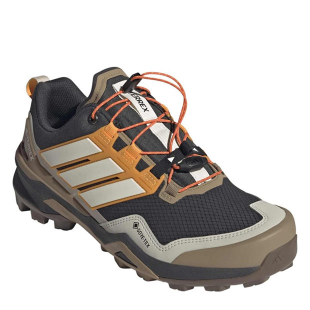Carbon/White - adidas - Terrex Skychaser GORE-TEX Hiking Shoes Mens